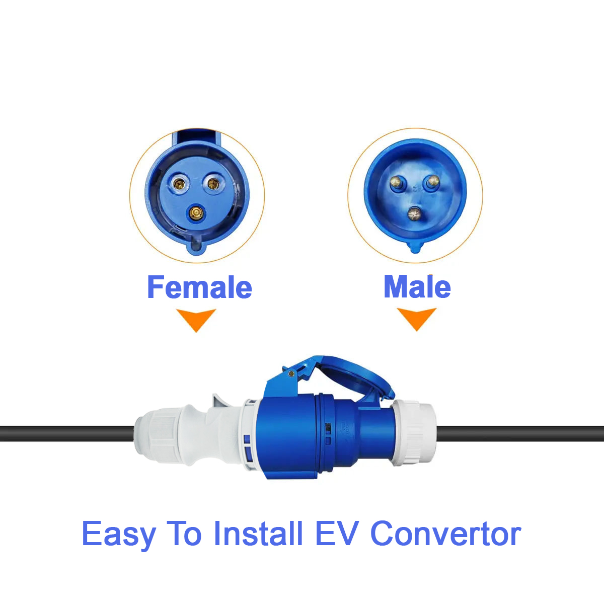 NTO Blue CEE Female Power Plug - Ev Charger Adapter ulasan dan harga