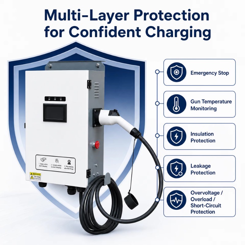 Floor-mounted Charging Station - Ev Charger ulasan dan harga