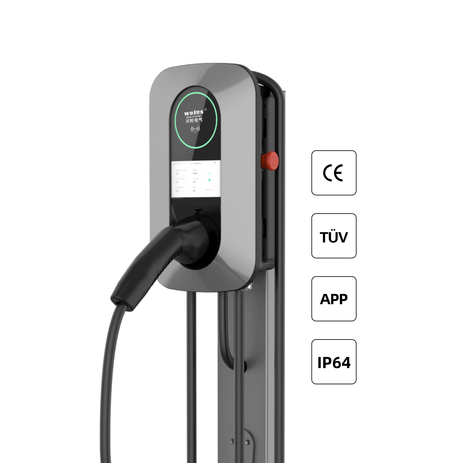 22kW AC Home Charging Pile Ev  - Home Ev Charger ulasan dan harga