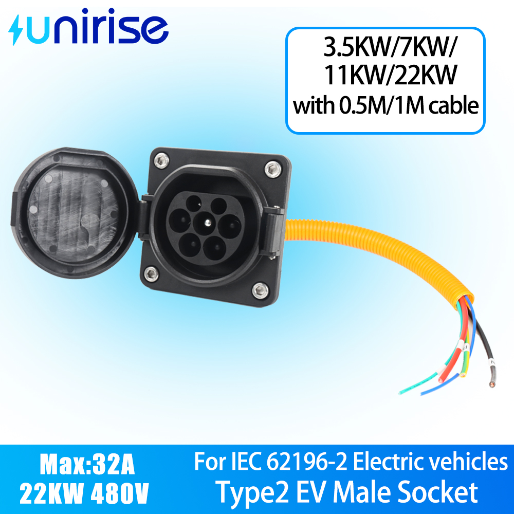 Unirise Type2 EV Car Socket wi - Ev Charging Cable ulasan dan harga
