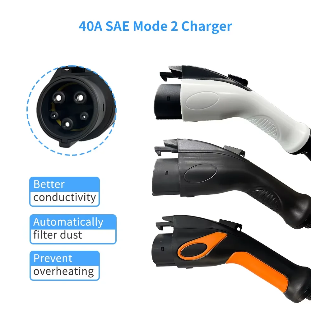 9kw 16A SAE J1772 Type 1 Mobil - Portable Ev Charger ulasan dan harga