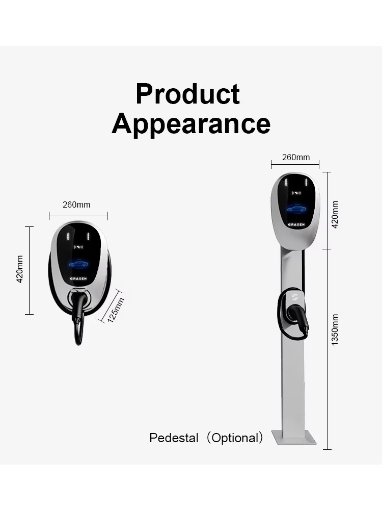 Home EV Charger 7kW 22kW 32A T - Type 2 Charger ulasan dan harga