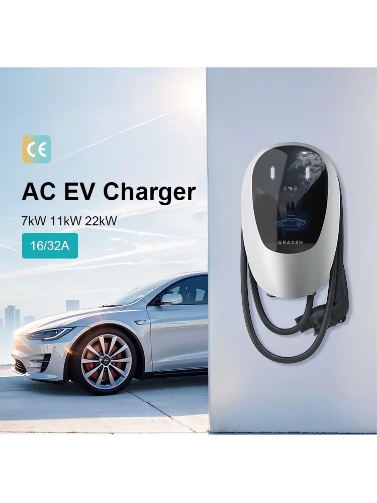 Home EV Charger 7kW 22kW 32A T - Type 2 Charger ulasan dan harga
