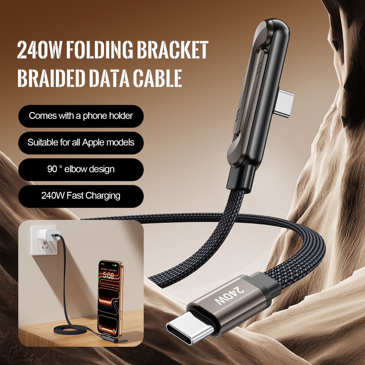 240W PD Fast Charging Type C t - Ev Charger ulasan dan harga