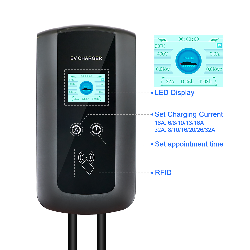 Kolanky 32A 7.2/22KW EV Chargi - Ev Charging Cable ulasan dan harga