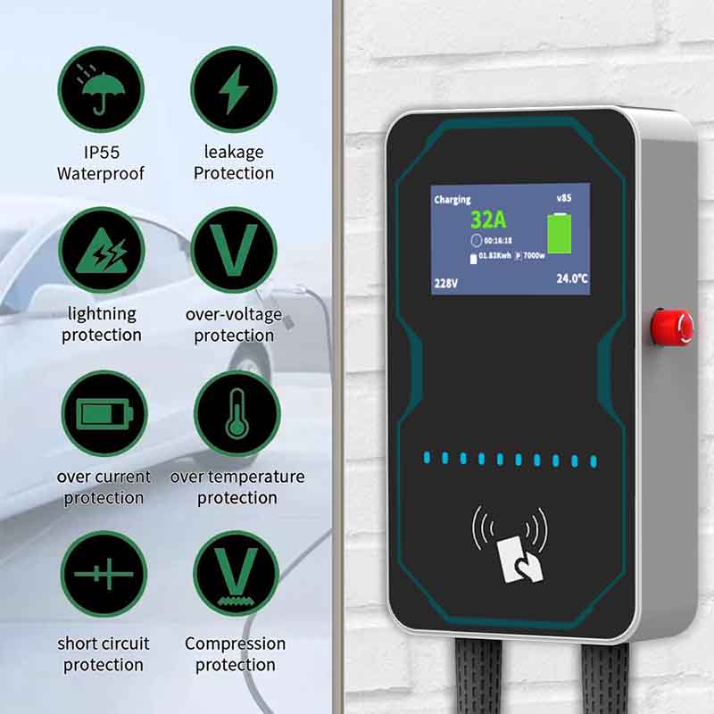 WUFEN EVSE Wallbox EV Car Char - Ev Charging Cable ulasan dan harga
